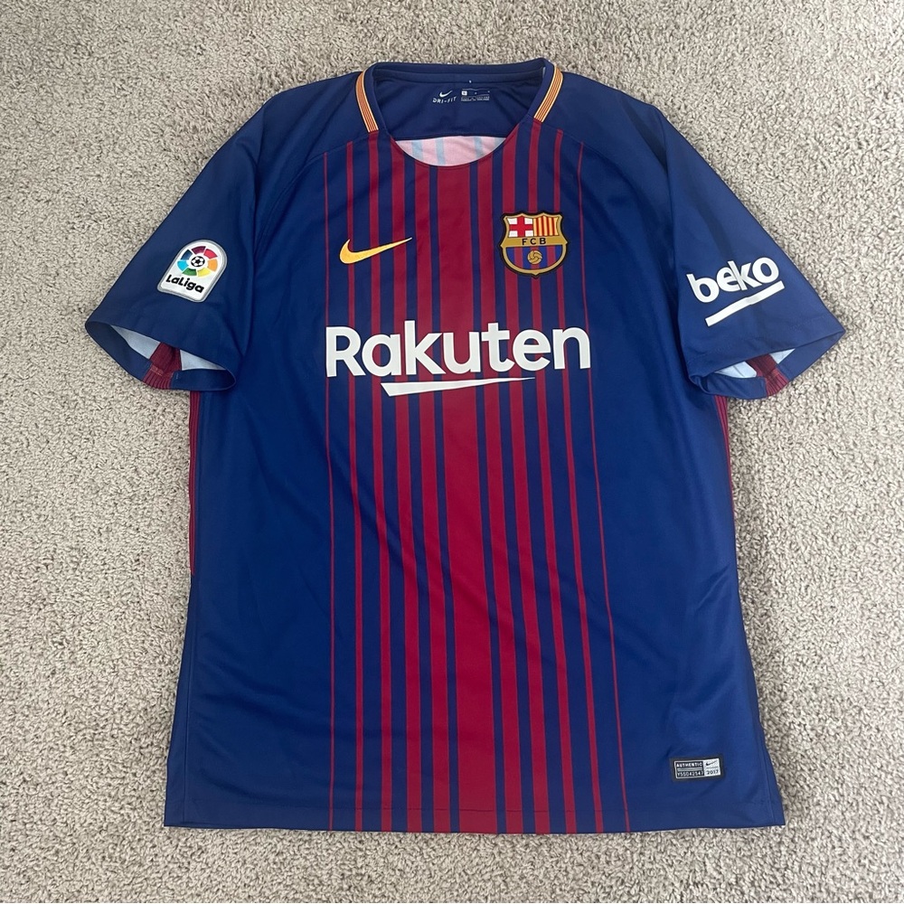 Nike Barcelona Dri Fit La Liga 2017 Jersey Tee